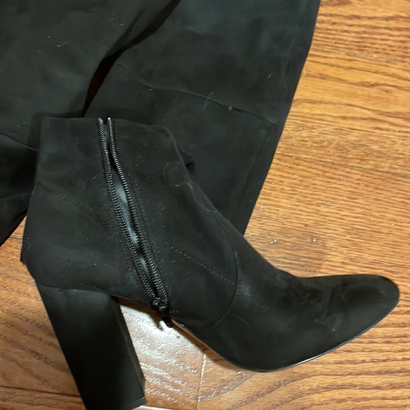 Black Aldo Over the Knee Boots - Picture 4 of 5